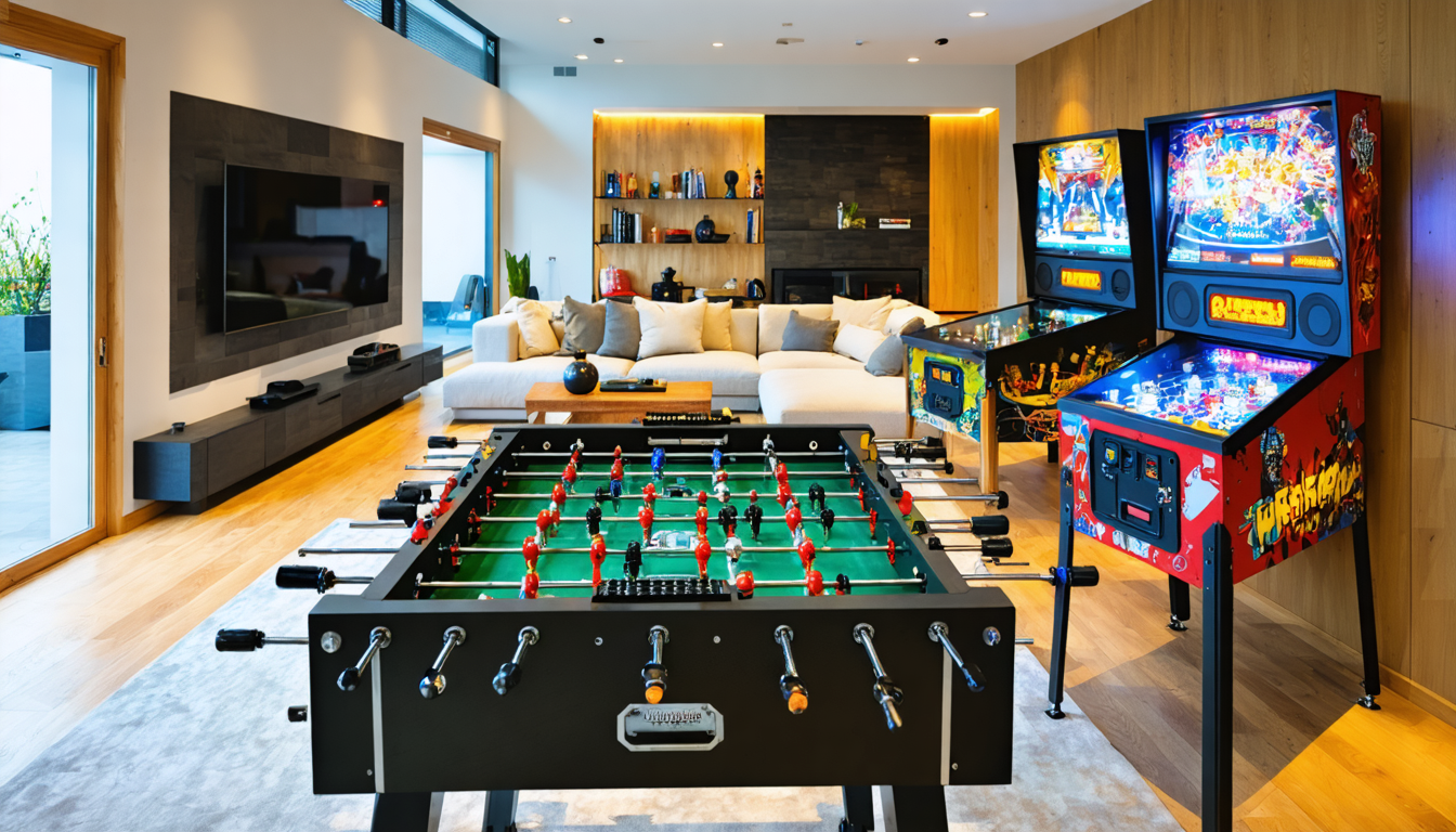Créez votre coin de paradis à la maison : flipper et babyfoot, des jeux pour le bonheur de toute la famille