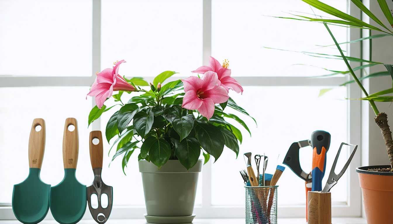 découvrez nos conseils pratiques pour entretenir votre dipladénia en intérieur, assurer sa floraison et le garder en pleine forme toute l'année !