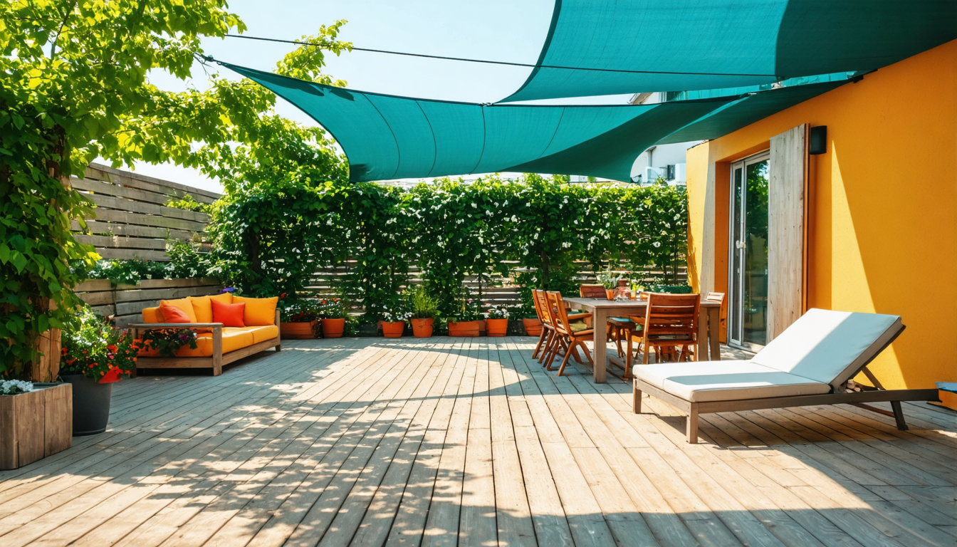 découvrez nos conseils pour choisir la toile d'ombrage idéale pour votre terrasse : matériaux, formes, dimensions et astuces pour allier protection solaire et esthétisme.