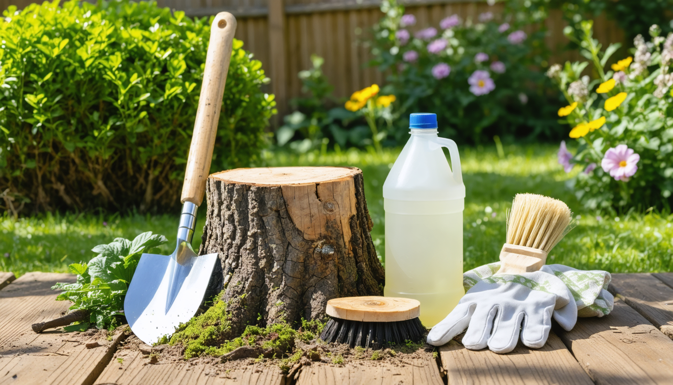 découvrez comment éliminer efficacement une souche d'arbre avec du vinaigre blanc. astuces pratiques, conseils d'application et précautions pour un jardin sans souches, naturellement !