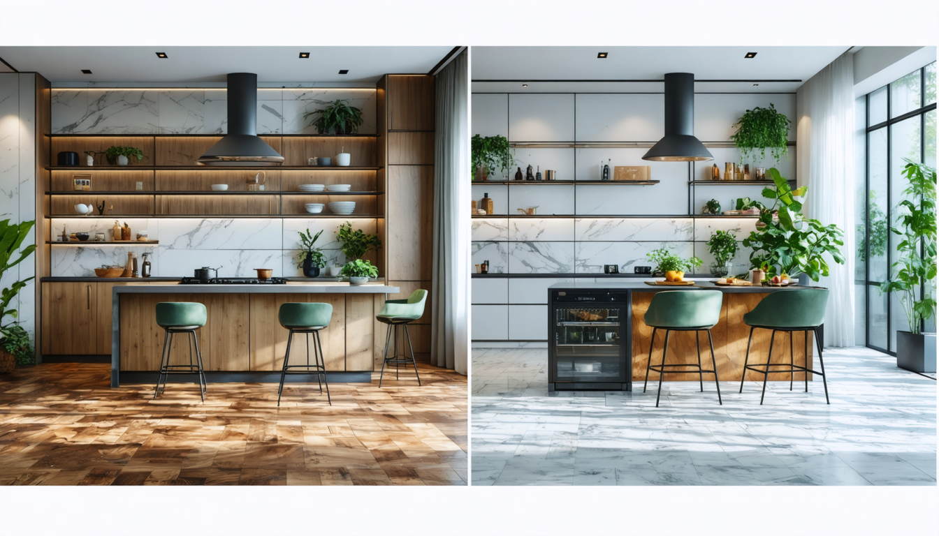 découvrez les avantages et inconvénients du parquet et du carrelage pour choisir le revêtement parfait qui sublimera votre cuisine. conseils pratiques pour un sol esthétique, durable et facile à entretenir !