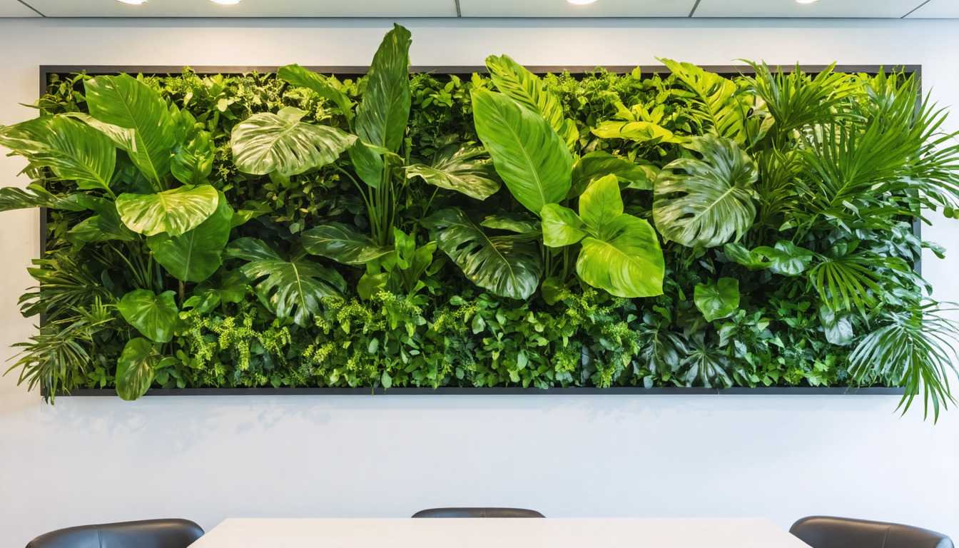 apportez une touche de nature chez vous en installant un mur végétal artificiel. facile d'entretien et esthétique, il transforme votre espace en un véritable oasis de verdure tout au long de l'année.
