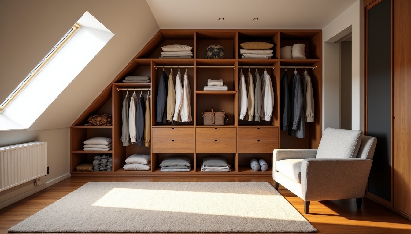 Concevoir le dressing sur-mesure parfait pour optimiser votre mansarde